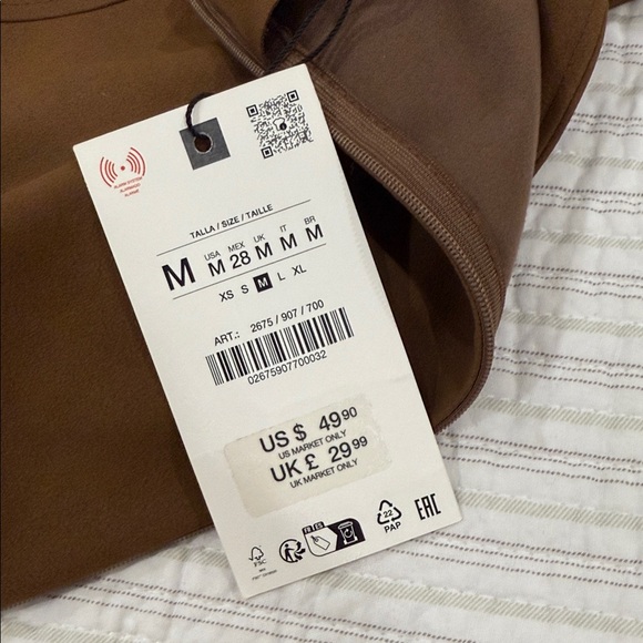 ZARA Elegant Brown Suede Sleeveless Dress - Picture 6 of 6